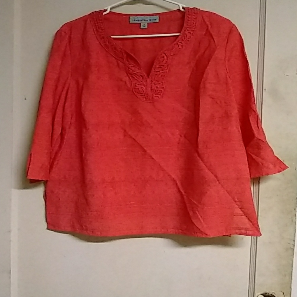 Long sleeve pink shirt